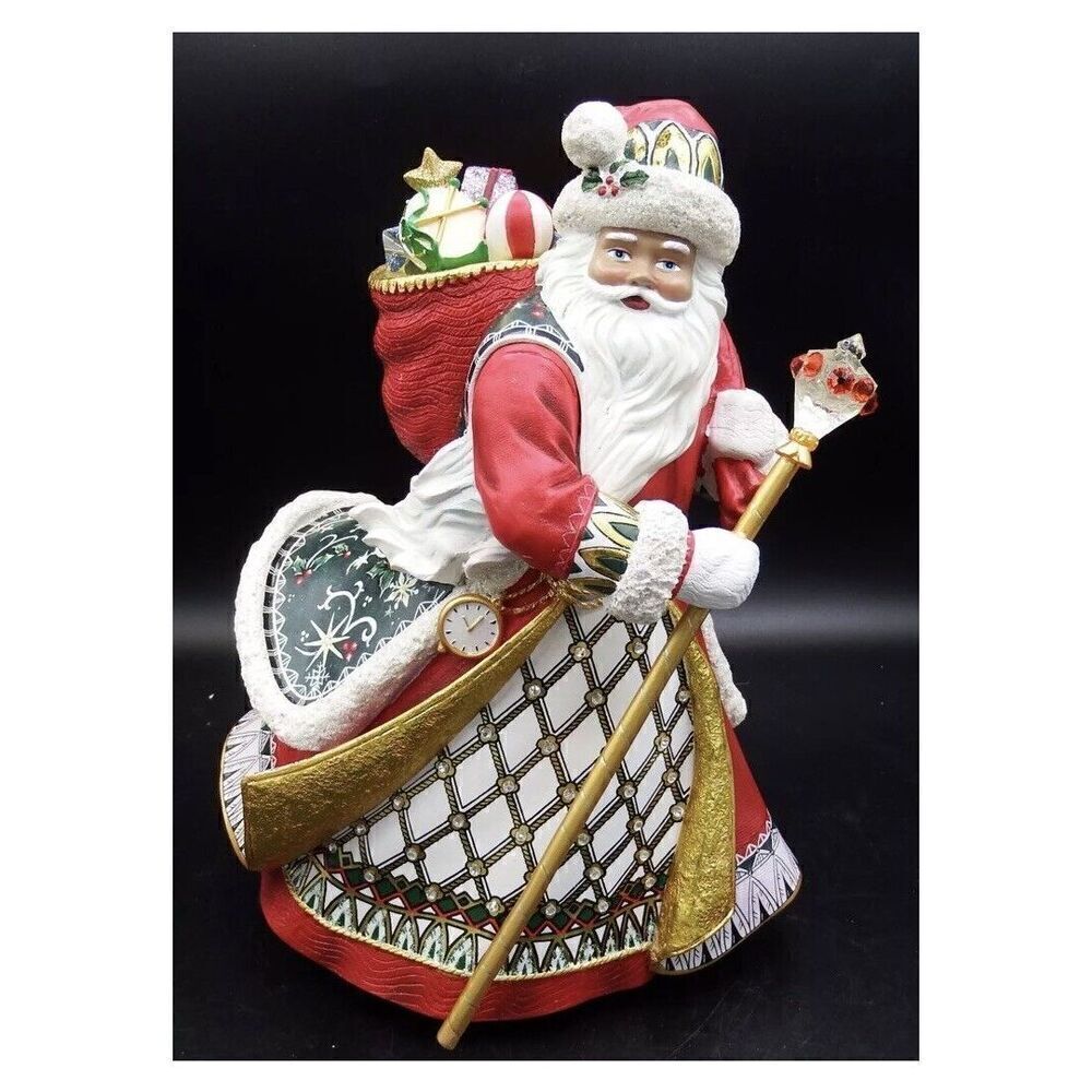 Bradford Exchange “Precious Treasure Heirloom Santa Claus” Figurine 2009 NEW!